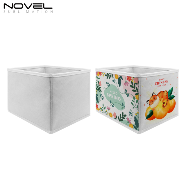 Sublimation Non-Woven Fabric Storage Boxes Closet Organizers for Clothes Storage, Office Storage
