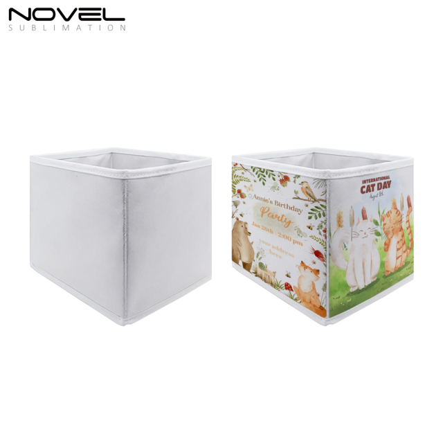 Sublimation Non-Woven Fabric Storage Boxes Closet Organizers for Clothes Storage, Office Storage