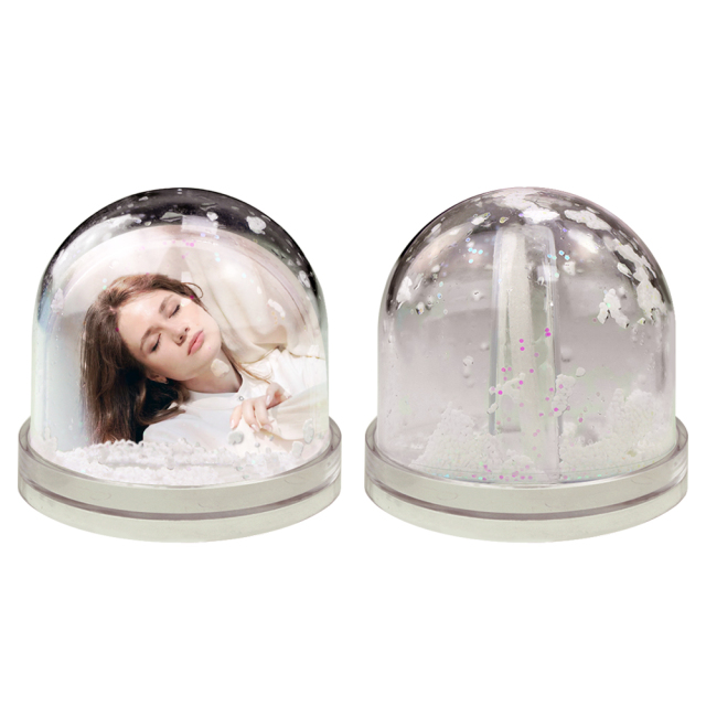 New Arrival Sublimation Photo Snow Globe with Black Base Creative Gifts Customized Photo Frame