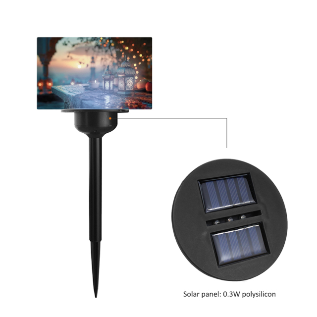 New Arrival Sublimation Transparent Acrylic Solar Lawn Light Lawn Lamp Outdoor Lights Decoration for Courtyard
