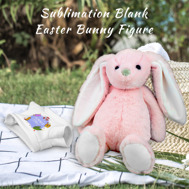 Sublimation Easter Bunny Plush Toys Easter Basket Stuffers, Easter Decorations Easter Gift