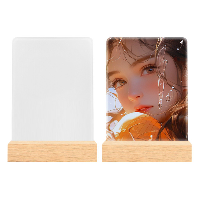 New Arrival Sublimation Acrylic LED Night Light Home Custom Decoration Blank Pendant Sublimation Photo Frames