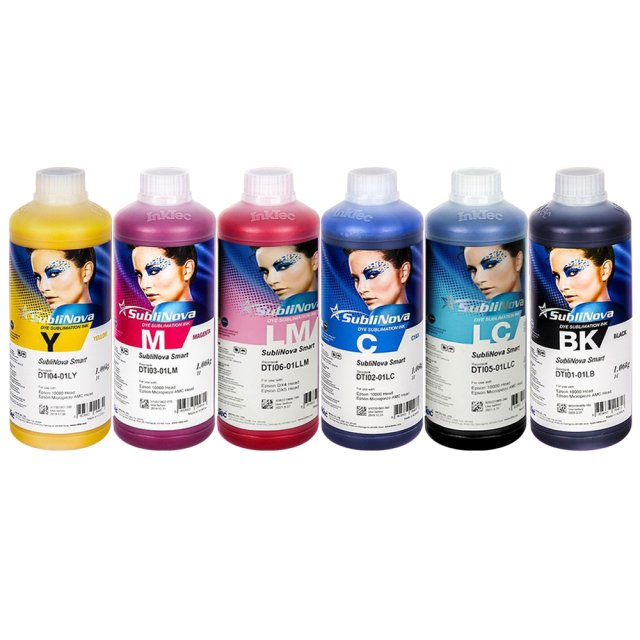 Sublimation Professional Dye Ink Printers Heat Press Transfer Six Colors Available for 100ml/ 1000ml Made in Korea Ink