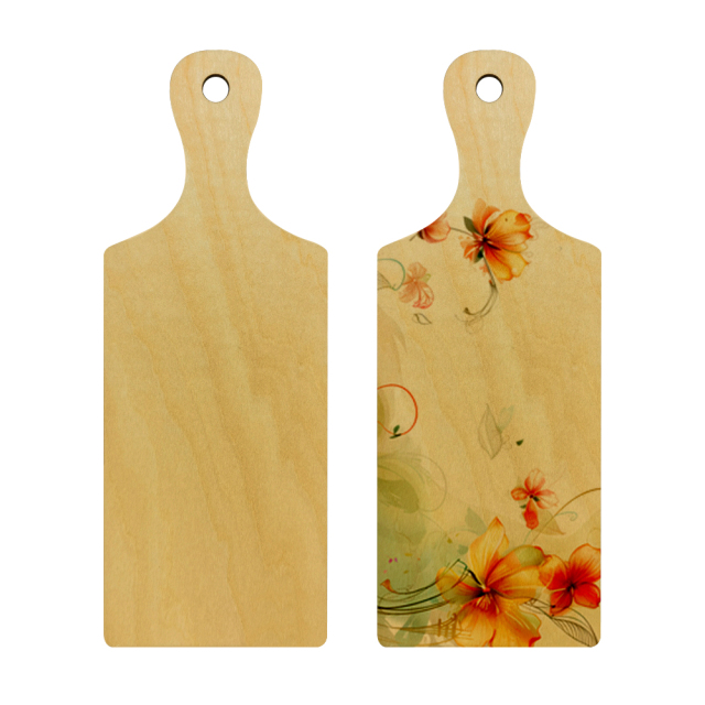 New Arrival Sublimation Wood Color Cutting Board Blanks with Handle Wood Chopping Board for Sublimation DIY Craft