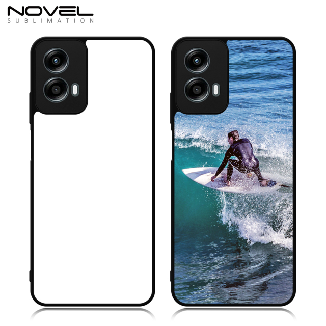 New Arrival Sublimation blank 2D TPU Phone Case for Moto G Play 5G 2024 DIY Shell With Aluminum Sheet