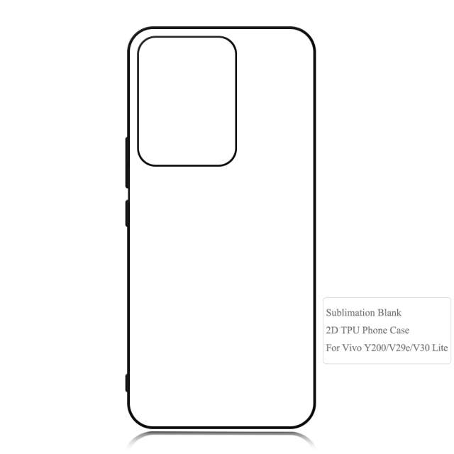New Arrival Sublimation Blank Rubber 2D TPU Phone Case Cover for Vivo Y200/ V29E/ V30 Lite
