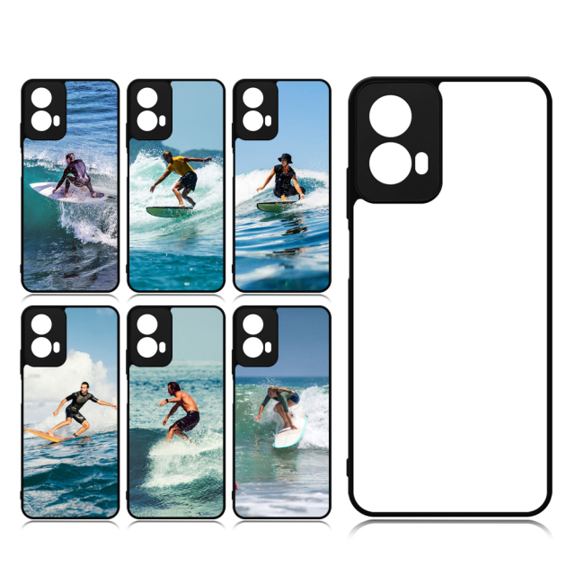 New Arrival Sublimation blank 2D TPU Phone Case for Moto G Play 5G 2024 DIY Shell With Aluminum Sheet