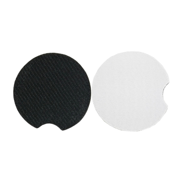 New Arrival Sublimation Car Coasters DIY Round Neoprene Cup Pad