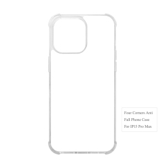 Strong Protection! For iPhone 15 Series Four Corner Anti-drop 2D TPU Phone Case Cover With Metal Insert For Sublimation Printing