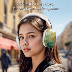 Personal Sublimation Blank Airpods Max Coateed 3D PC Case Glossy and Matte Available Custom Earphone Case