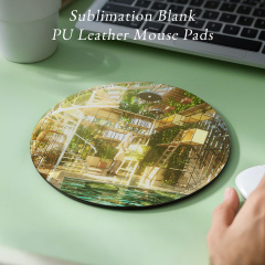 PU Leather Mouse Pad Sublimation Blank Mouse Mat-Square