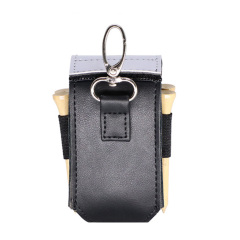 Sublimation Blank PU Leather Golf Mini Hanging Bag with Velcro Closure Heat Transfer DIY Golf Ball & Tee Storage Bag