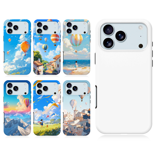 Sublimation 3D 2in1 Film Magsafe Coated Phone Case for iPhone 17,16,15,14,13 Series Support Wireless Charging