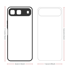 For Tecno Spark Go 5G Sublimation 2D TPU Phone Case Cover With Aluminum Insert