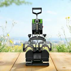 Dual-Station Shin Guard Heat Press Machine - Arc-Shaped Sublimation Transfer Equipment for Shin Guards