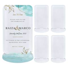 Sublimation Blank Acrylic Table Sign with Stand - Custom Printable Display for Weddings, Banquets & Events