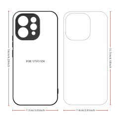 Sublimation 2D TPU Phone Case for Vivo S50 Series, S30, S20,Vivo S19,Vivo S19 Pro with Aluminum Insert Customize Phone Cover Phone Shell