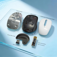New Style Sublimation Blank Wireless Mouse & Mold Custom 2.4G Wireless Connection Mouse for DIY Heat Transfer Printing - Black Color | Ideal for Home & Office Usgae