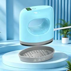CHP2305 Model New Mini Handheld Heat Press Machine Portable T-Shirt Iron-On Transfer Sublimation Machine for DIY Crafts - Blue Color