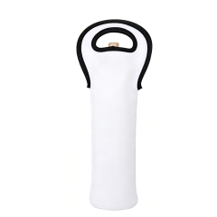 Sublimation Blank Neoprene Wine Gift Bag for Double Sided Printing - 36.5x16.5x10cm DIY Heat Transfer Wine Tote for Personalized Presents