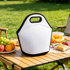 Sublimation Blank Neoprene Tote Lunch Bag - 30x30x16cm Reusable Lunch/Fruit Carrier for Custom DIY Crafts & Promotional Gifts (Single/Double Side Printing Available)