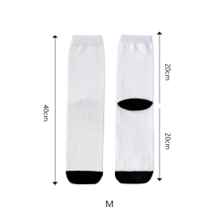 Sublimation Blank White Socks Custom DIY Polyester Socks Blank Heat Transfer Socks Suitable for Children & Men & Women