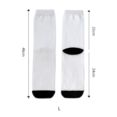 Sublimation Blank White Socks Custom DIY Polyester Socks Blank Heat Transfer Socks Suitable for Children & Men & Women