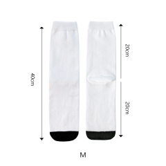 Sublimation Blank White Socks Custom DIY Polyester Socks Blank Heat Transfer Socks Suitable for Children & Men & Women