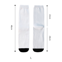 Sublimation Blank White Socks Custom DIY Polyester Socks Blank Heat Transfer Socks Suitable for Children & Men & Women