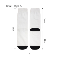 Sublimation Blank White Socks Custom DIY Polyester Socks Blank Heat Transfer Socks Suitable for Children & Men & Women