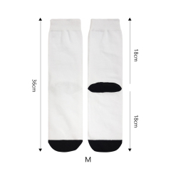 Sublimation Blank White Socks Custom DIY Polyester Socks Blank Heat Transfer Socks Suitable for Children & Men & Women