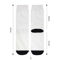 Sublimation Blank White Socks Custom DIY Polyester Socks Blank Heat Transfer Socks Suitable for Children & Men & Women
