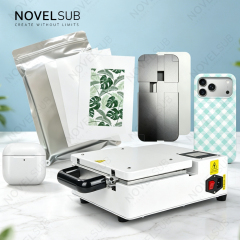 NOVELSUB VM-01 New 3D Sublimation Film Machine for 3D Phone Cases | Heat Transfer Machine with Universal Mold Compatible with 149×243mm Sublimation Film | 650W Professional DIY Sublimation Equipment for 3D Film Printing