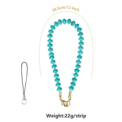 NOVELSUB Handcrafted Natural Stone Phone & Wrist Chain | 18 Styles Natural Stone Phone Chain | Ready to Use Phone Accessory