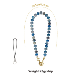 NOVELSUB Handcrafted Natural Stone Phone & Wrist Chain | 18 Styles Natural Stone Phone Chain | Ready to Use Phone Accessory