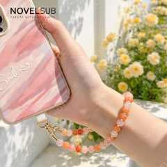 NOVELSUB Handcrafted Natural Stone Phone & Wrist Chain | 18 Styles Natural Stone Phone Chain | Ready to Use Phone Accessory
