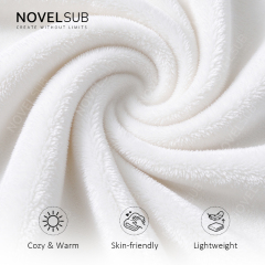 NOVELSUB Sublimation Blank Flanel Blankets Custom DIY 300g Flannel Blankets for Double- sided Printing