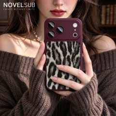 NOVELSUB New Sublimation Blank 2D Color TPU Phone Cases With Camera Screen Protector | Custom DIY Electroplated Oil Spray Phone Cases for Heat Press Printing | for Iphone Series