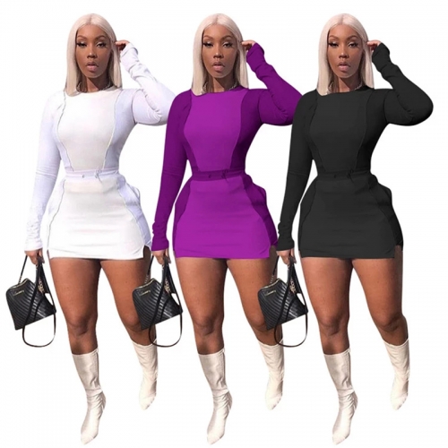 Women 2020 Long Sleeve Bodycon Dress Fashion Stylish Clothing
