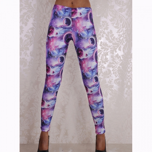 Women Digital Print Fashion High Waist Legging