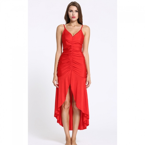 Women Backless Sleeveless Maxi Dress