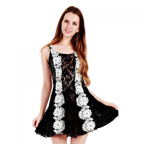 Free Shipping Women Sleeveless Mini Dress