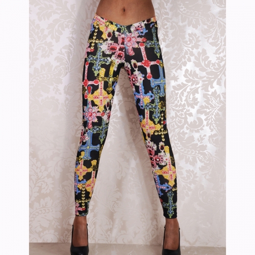 Women Digital Print Fashion High Waist Legging