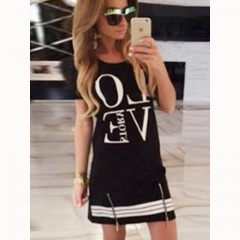 Black Fashion Woman Casual Dress