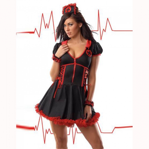 Womens Sexy Lingerie Nurse Uniform Costume