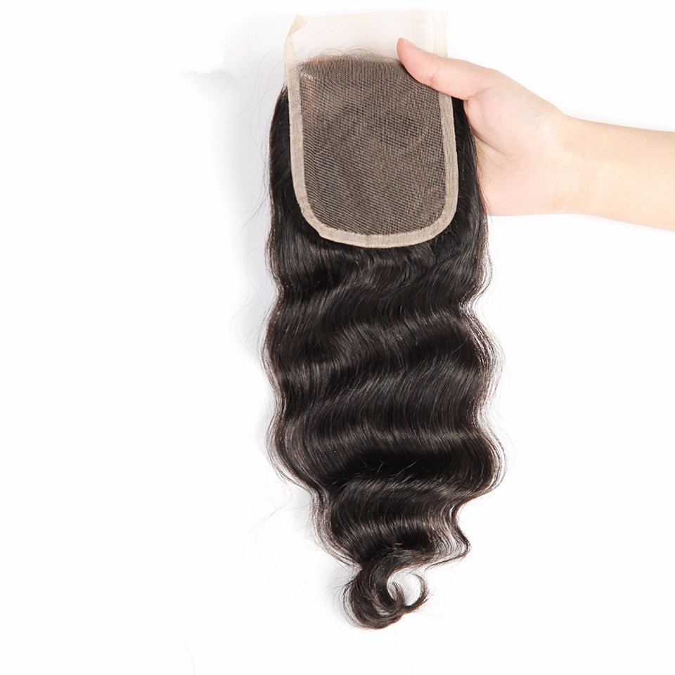 Loose Wave Hair 4X4 Swiss Lace Closure