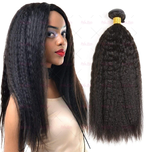 Wholesale Kinky Straight 1Bundles 12-30 Inches Human Hair Weave