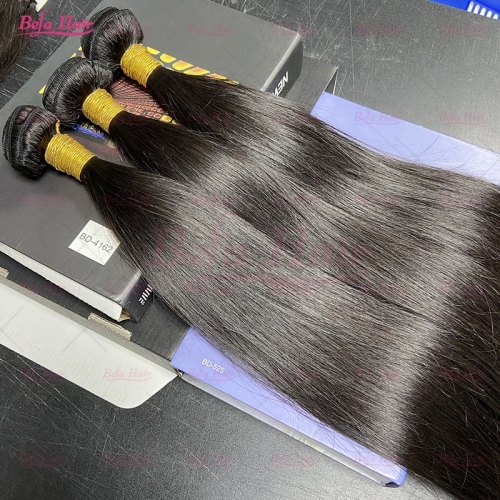 Wholesale Raw Hair Straight 3Bundles 8-30 Inches Natural Black human Hair Weave