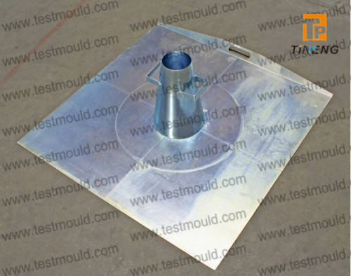 Slump flow test apparatus