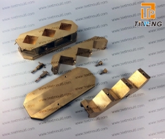 Three gang cube moulds